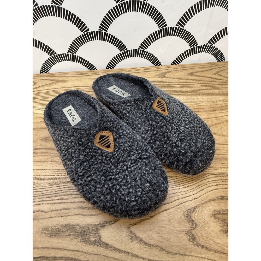Taos My Sweet Wool Clogs Womens Charcoal Grey Slipper Shoes US 10.5 EU 41